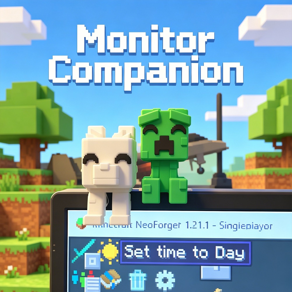 3D Printing Laptop - Niedlicher Creeper-Hund Computermonitor-Anhänger 3D-Gedruckte Spiel-Peripherie Schreibtisch-Deko