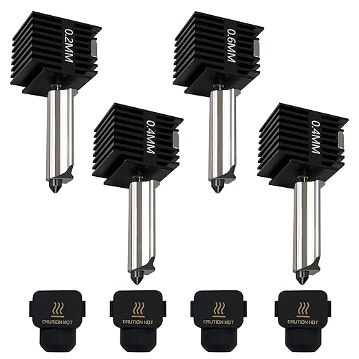 Nozzle 0.4Mm Hardened - 4er-Pack A1 Mini/A1 Hotend Druckkopf-Kit, Extruder-Upgrade