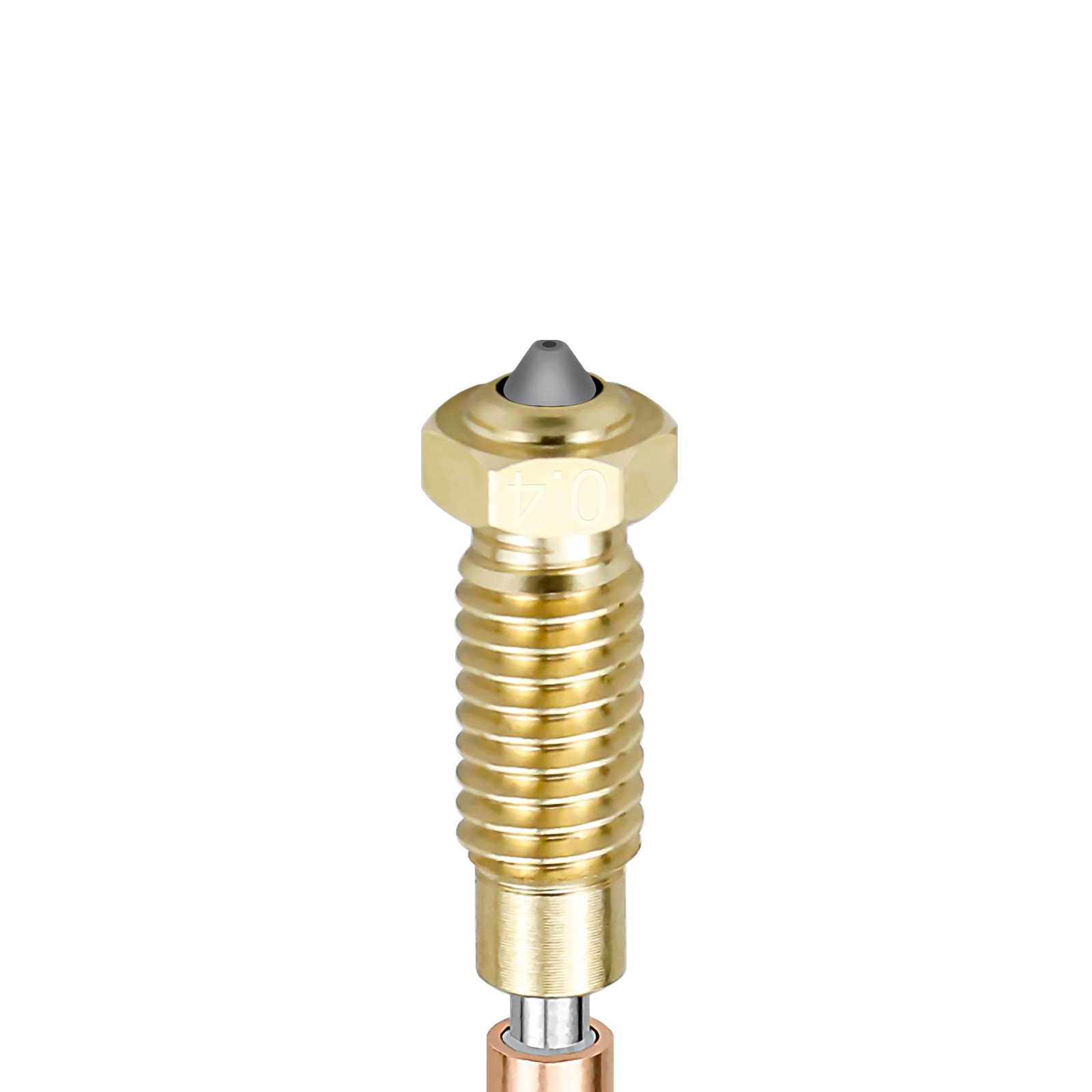 Nozzle 0.4Mm Hardened - Verbesserte Hotend-Düse für Prusa MK4/XL/MK3.9. Vollmetall-Einteilige