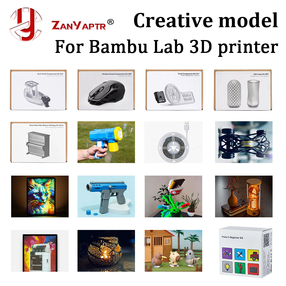 3D Printing Laptop - Für Bambu Lab DIY Kreative Modellkomponenten