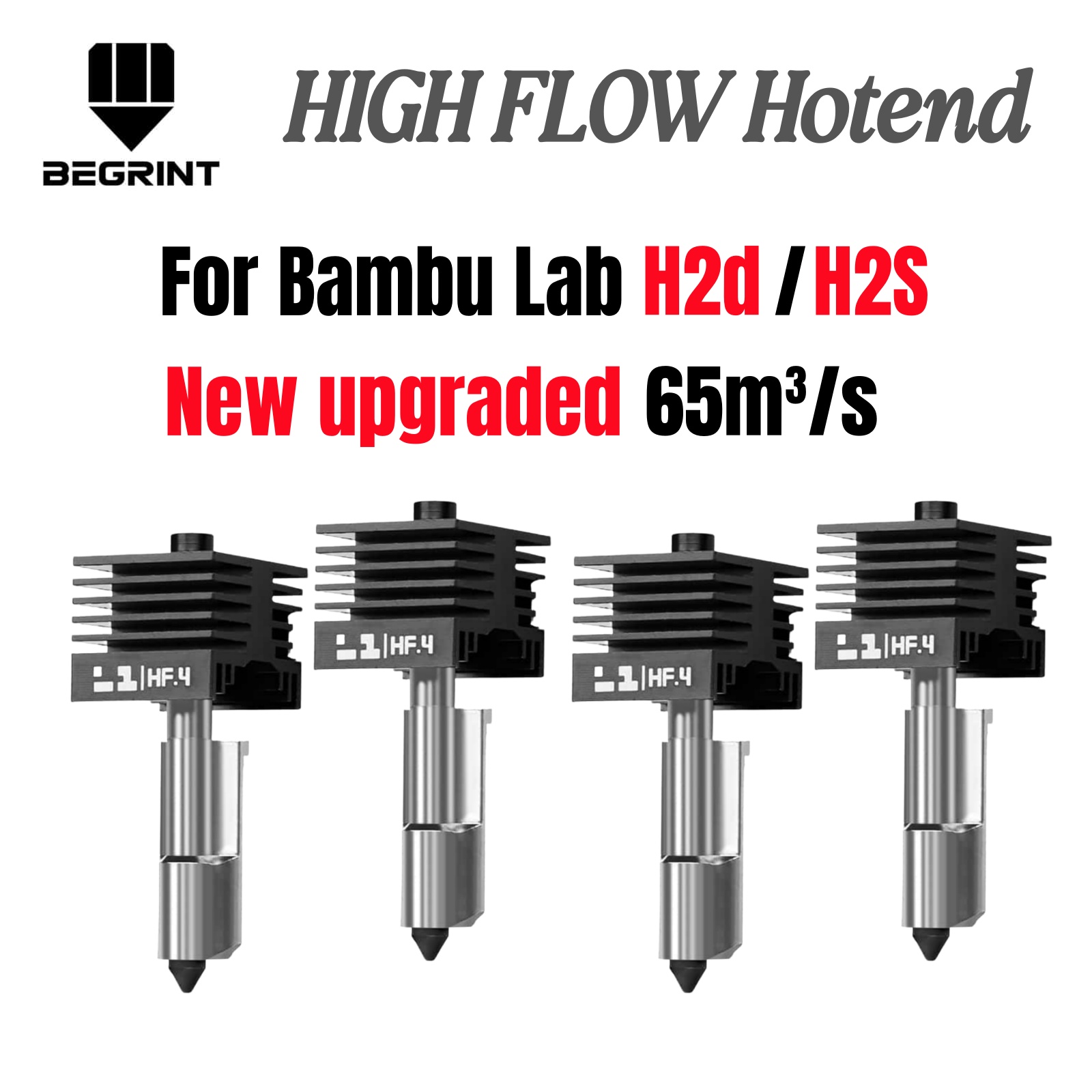 Nozzle 0.4Mm Hardened - Für Bambu Lab H2S H2D High-Flow-Hotend