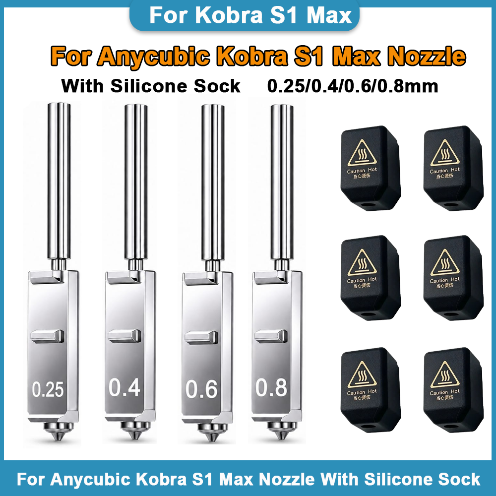 Nozzle 0.4Mm Hardened - Gehärtete Stahldüsen für Anycubic Kobra S1