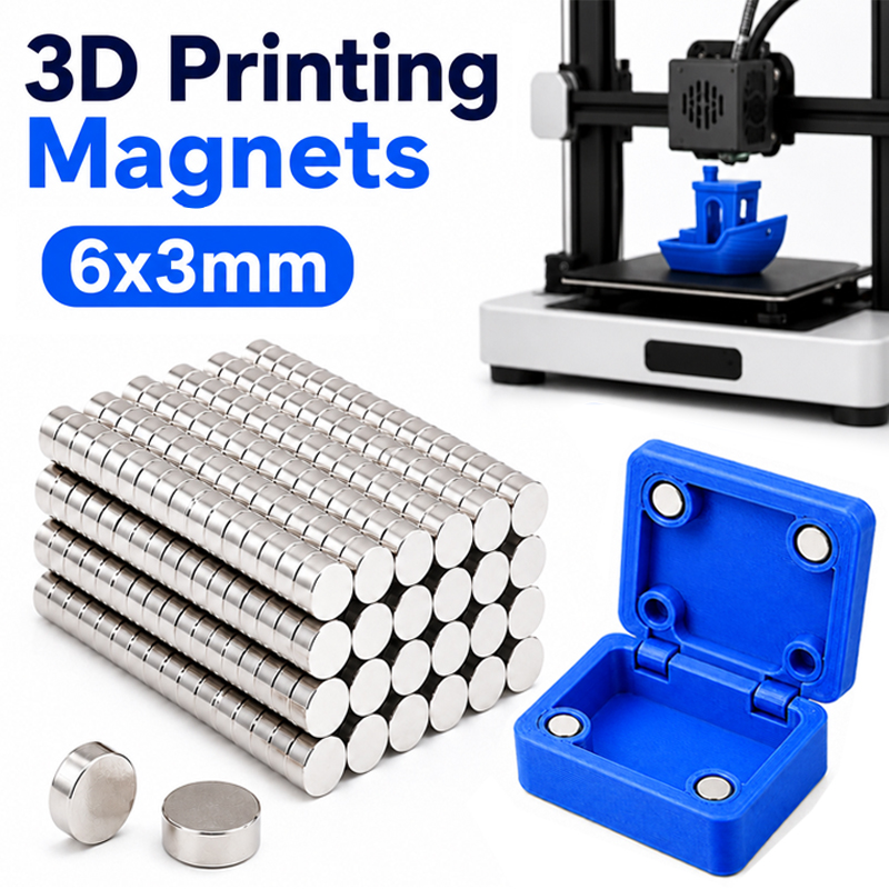 3D Printing Process - 3D-Druck-Werkzeugset 6x3mm Leistungsstarker Rundmagnet N35 NdFeB