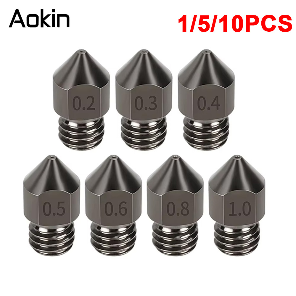 Nozzle 0.4Mm Hardened - 1/5/10PCS MK8 Düse Upgrade Gehärteter Stahl