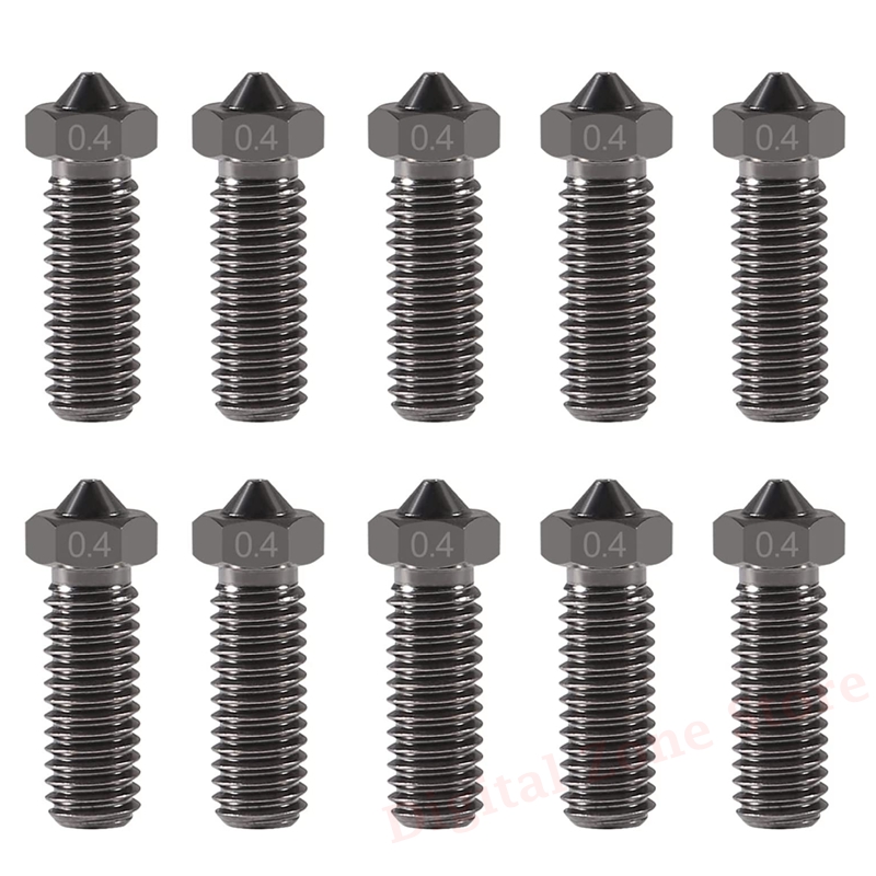 Nozzle 0.4Mm Hardened - 10 stücke v6 gehärteter Stahl Vulkan