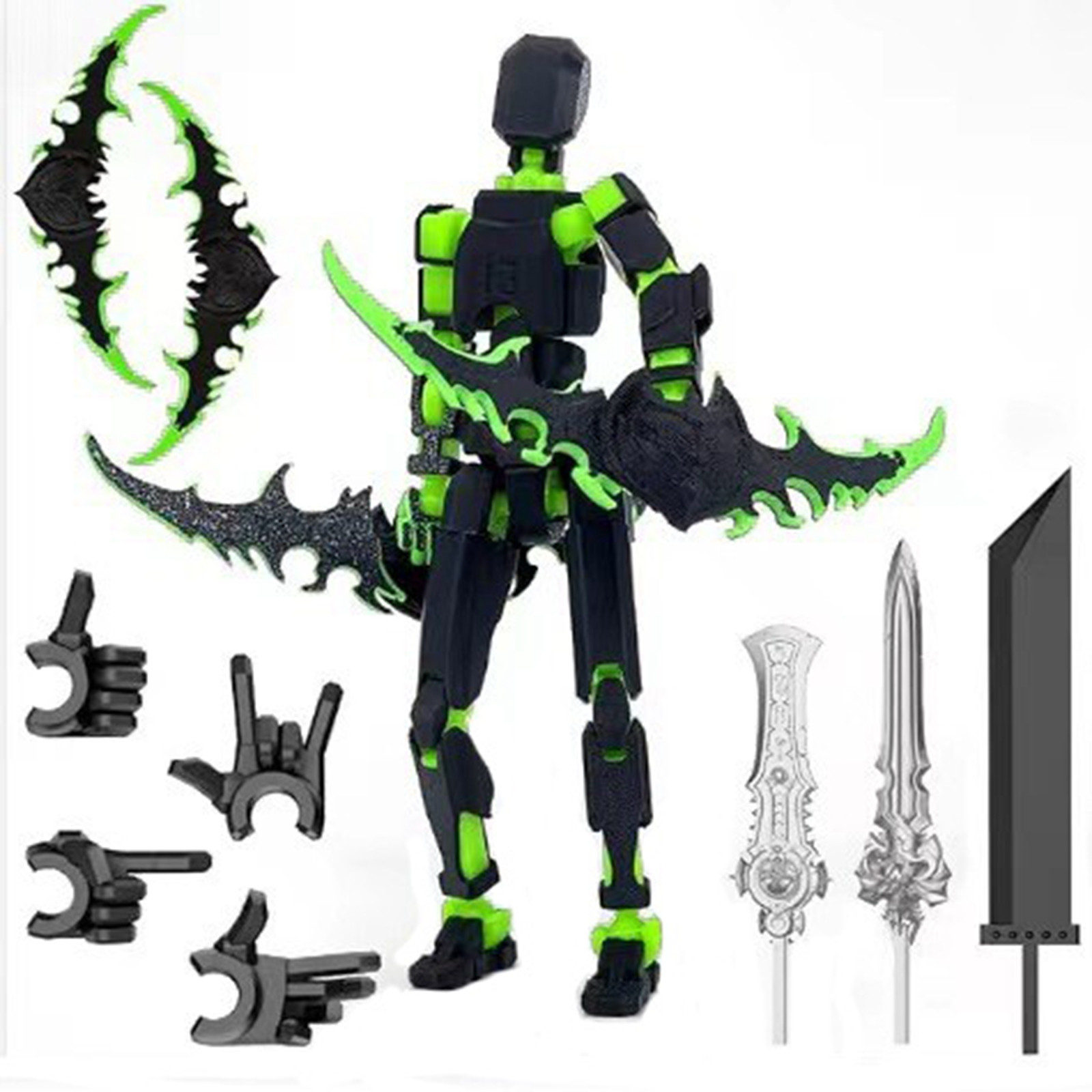 3D Printing Robot - Titan 13 Mit Flügeln Figur Spielzeug