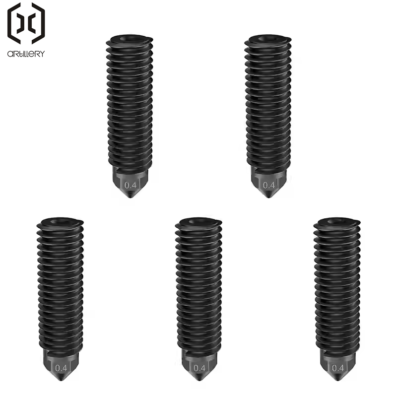 Nozzle 0.4Mm Hardened - ARTILLLERY 0,4 mm schwarzes Düsenset aus