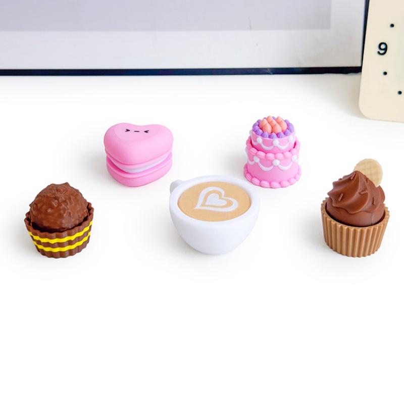 3D Printing Food - 3D-gedruckter Lebensmittel-Clicker-Schlüsselanhänger: Simulations-Kuchen-Schokoladen-Clicker-Anhänger, Entspannungs-Schlüsselring, Taschenanhänger, Stressabbau-Spielzeug