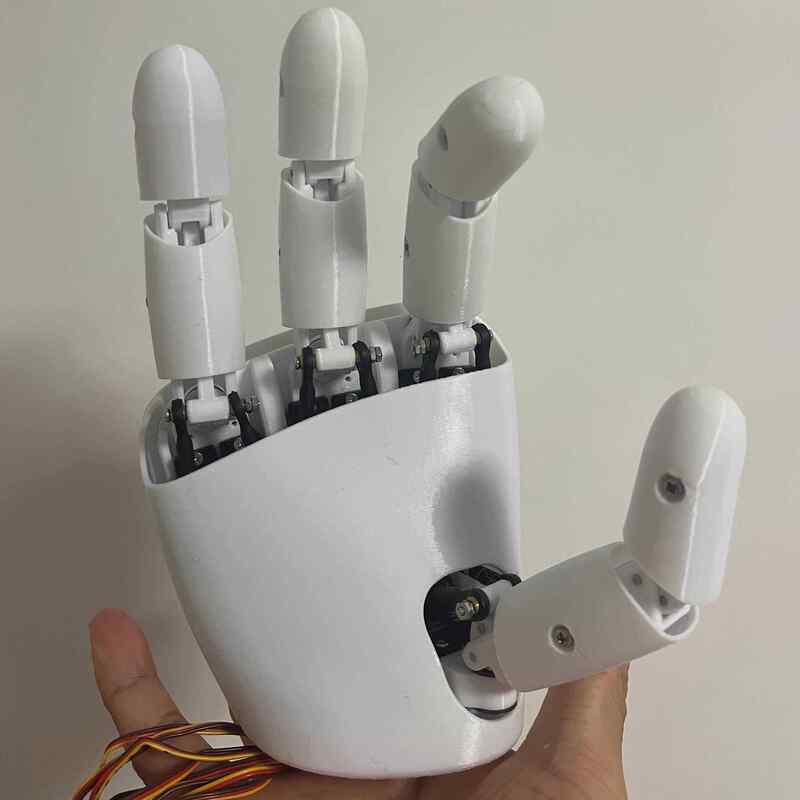 3D Printing Robot - AmazingHand 8 DOF Roboterhand 3D-Gedruckte Mechanische