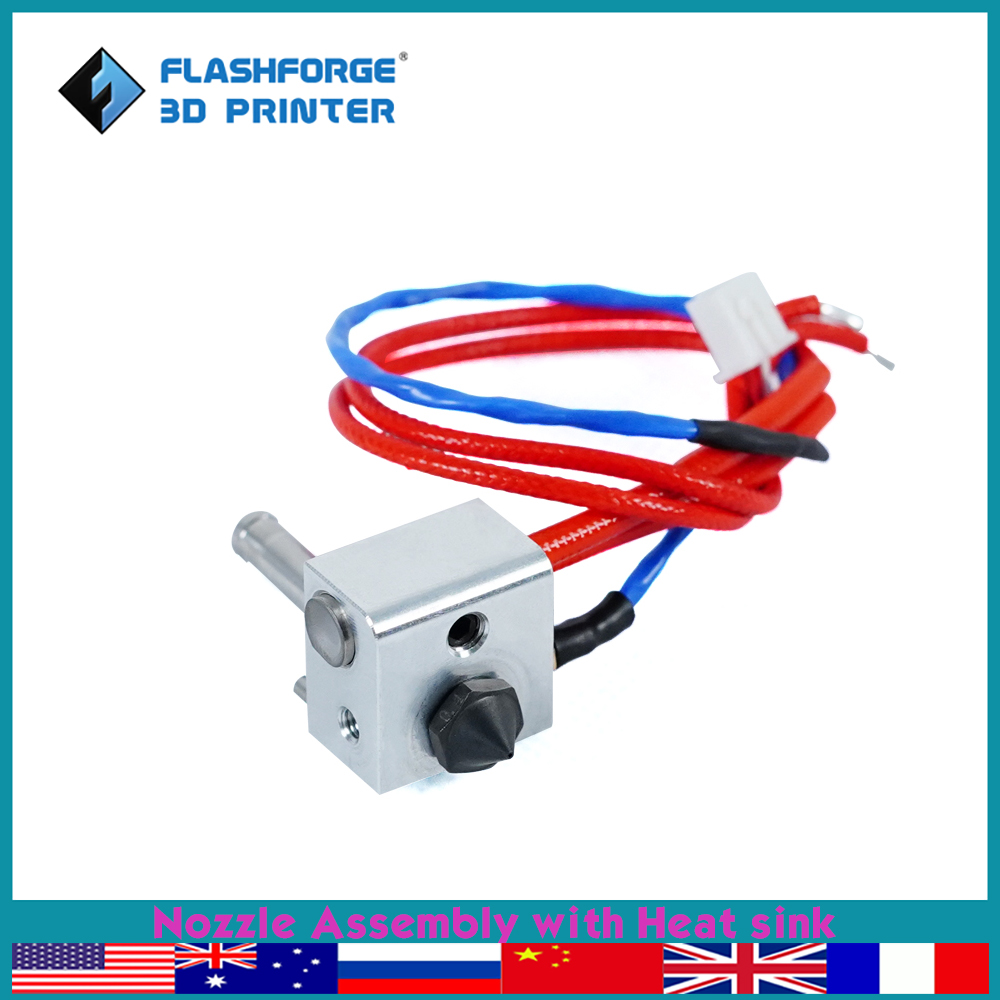Nozzle 0.4Mm Hardened - FLASHFORGE Düsenbaugruppe mit Kühlkörper für Creator