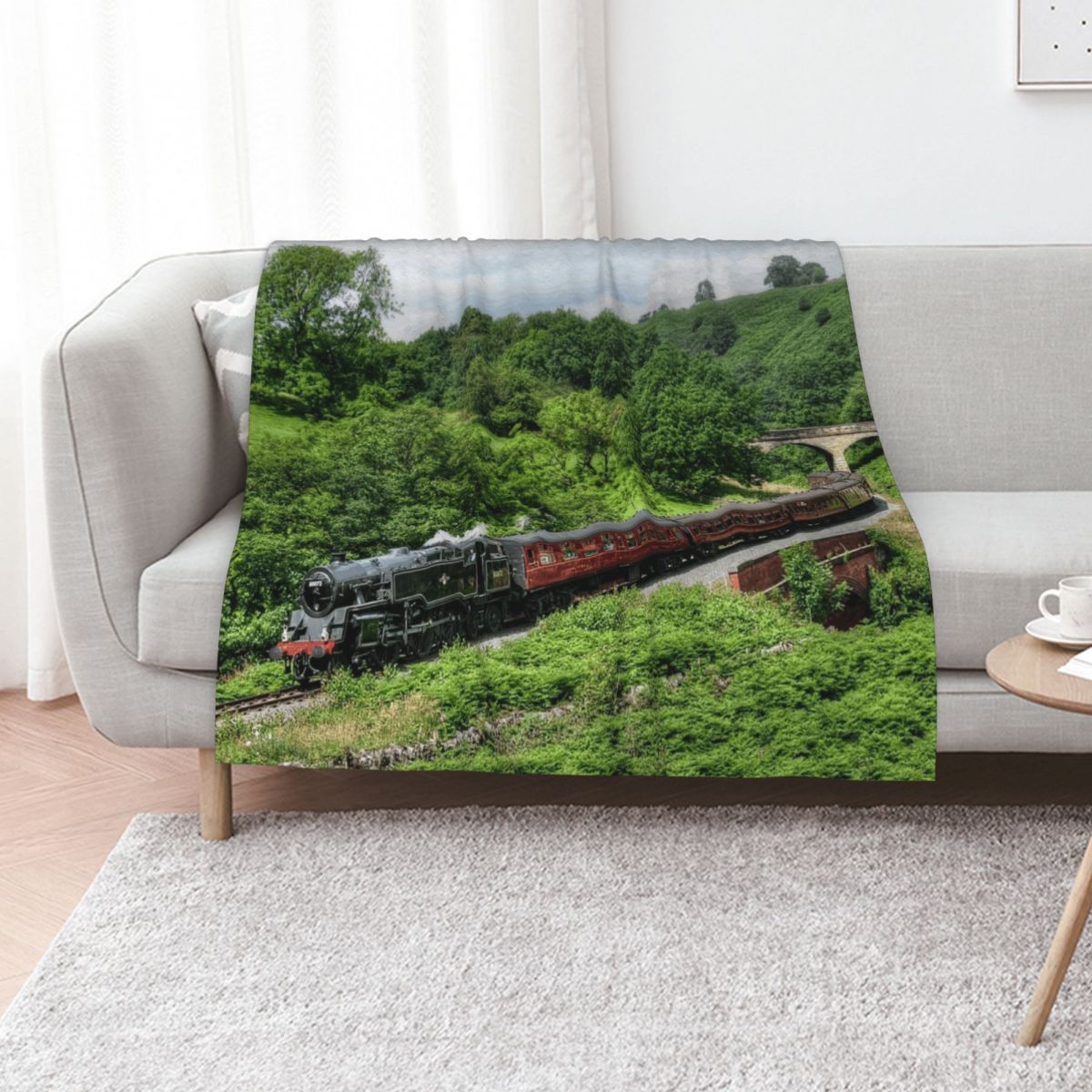 3D Printing Yorkshire - North Yorkshire Moors Railway Überwurfdecke, flauschige,