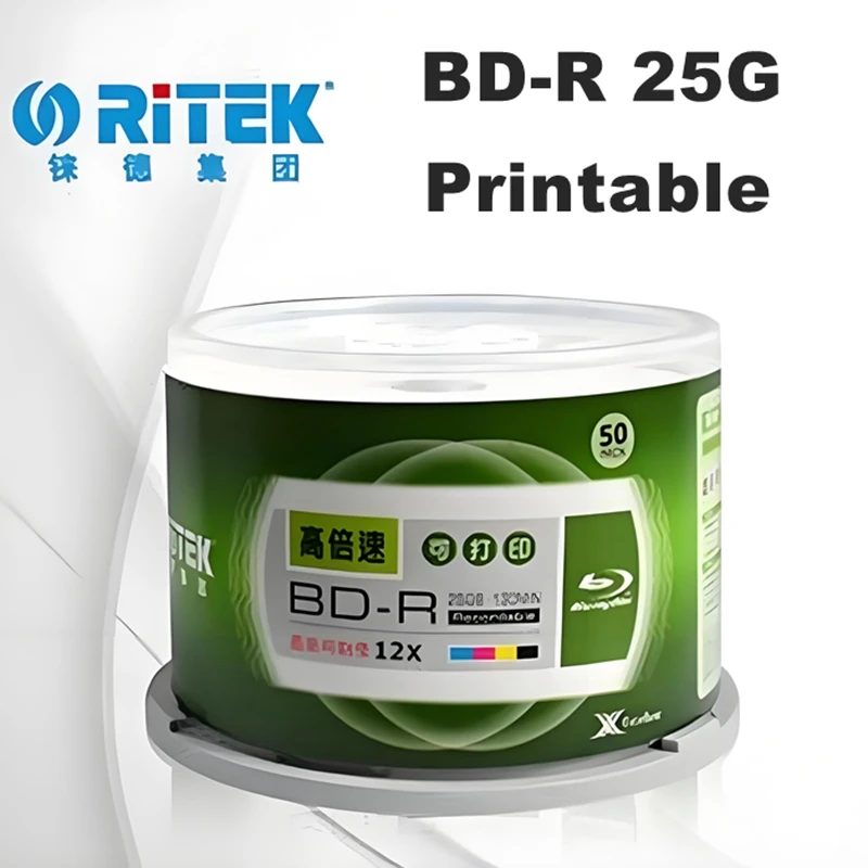 3D Printing Robot - 50 Stück/Box Ritek BD-R 25GB Bedruckbare