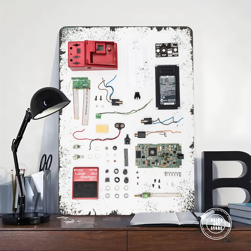 Rotes Schleifenpedal-Poster, R – 3D Printing Wall Loops Bewertung und Preis