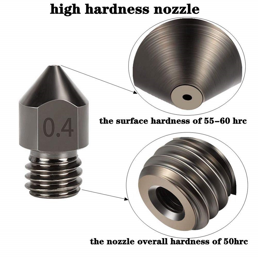 1/2/3 Stück Düse aus gehärtete – Nozzle 0.4Mm Hardened Bewertung und Preis
