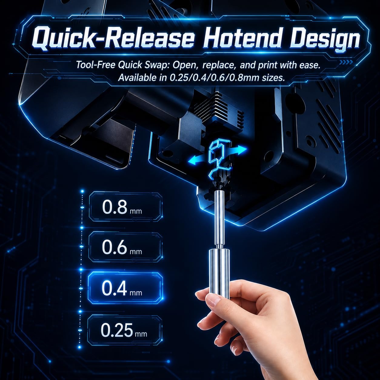 Gehärtete Stahldüsen für Anycu – Nozzle 0.4Mm Hardened Bewertung und Preis