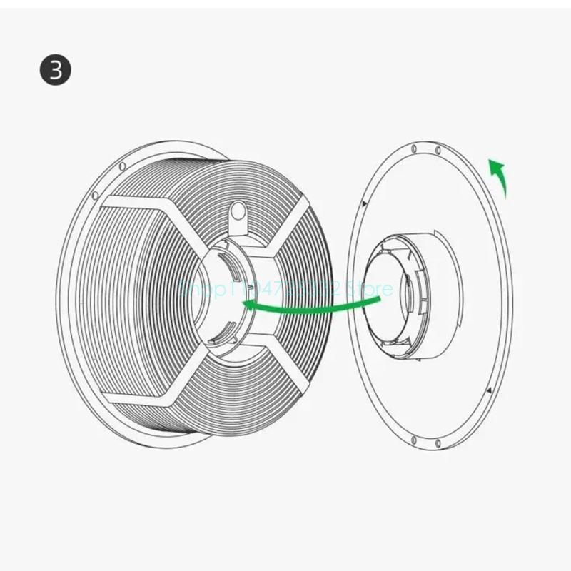 Schwarzer Filamenthalter, wied – 3D Printing High Temperature Materials Bewertung und Preis