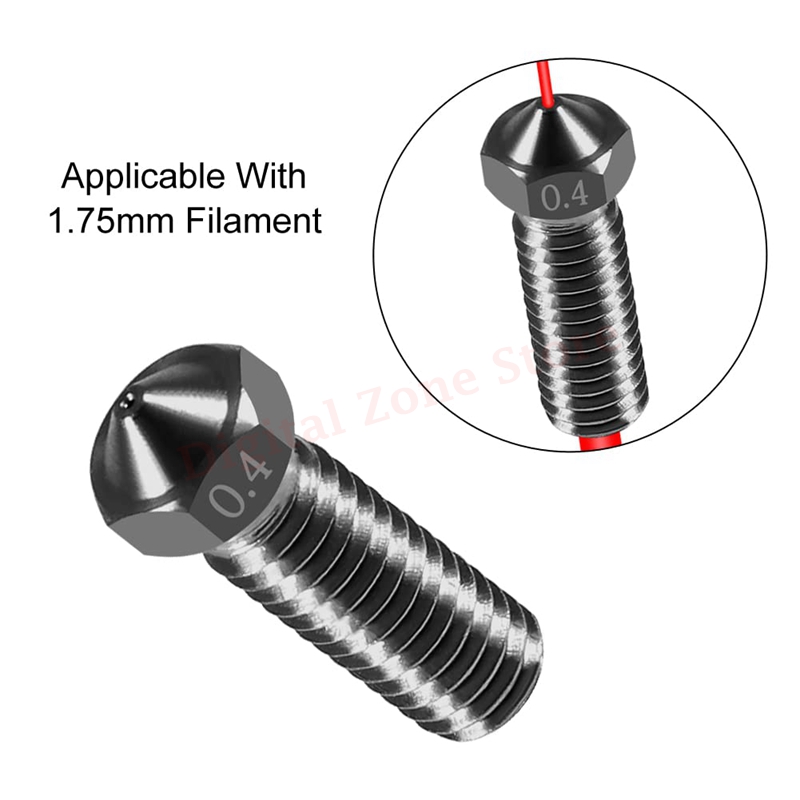 10 stücke v6 gehärteter Stahl  – Nozzle 0.4Mm Hardened Bewertung und Preis