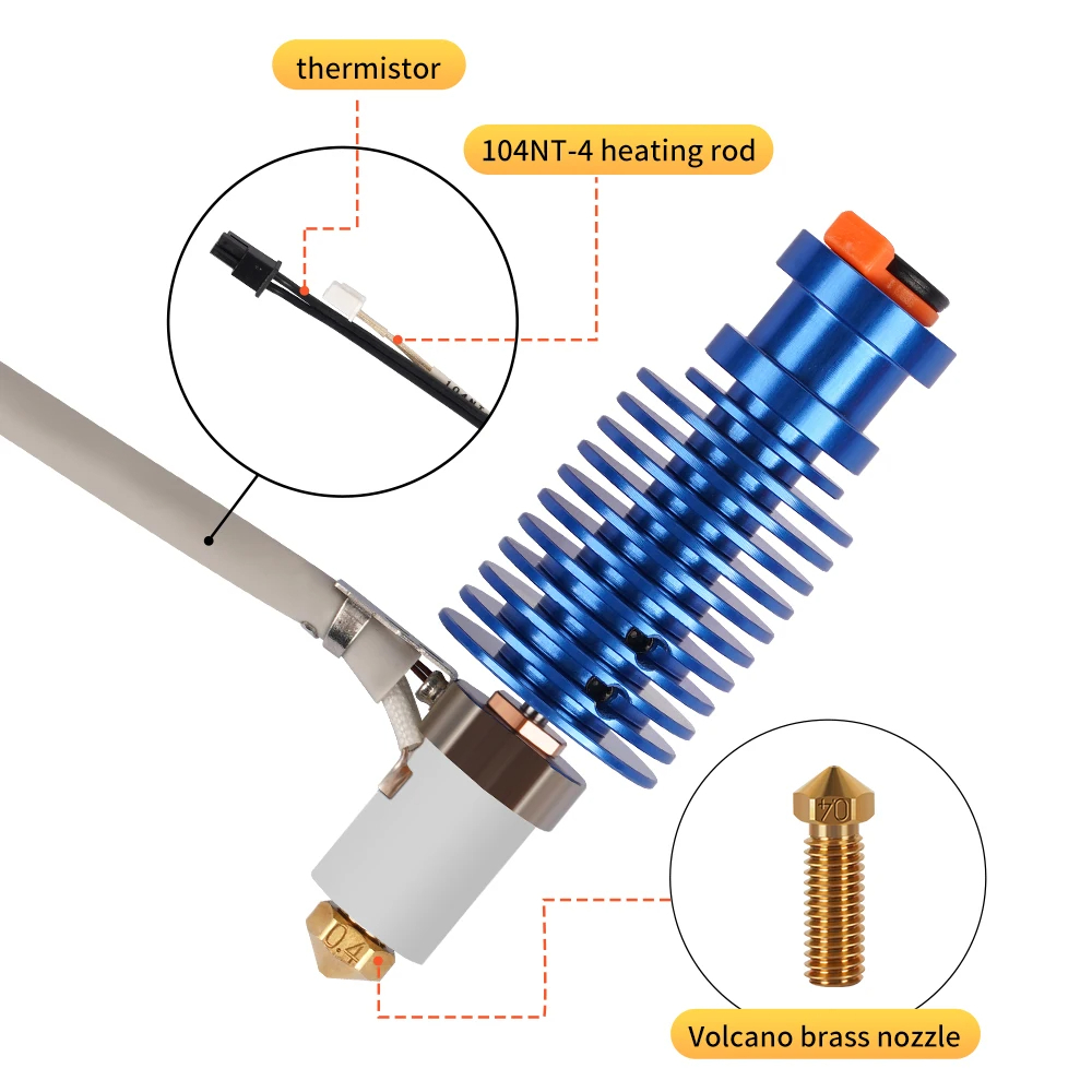 Volcano Hotend Kit 24V 60W für – 3D Printing Ender Bewertung und Preis