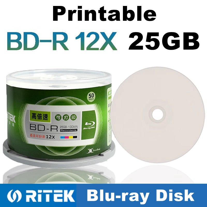 50 Stück/Box Ritek BD-R 25GB B – 3D Printing Robot Bewertung und Preis